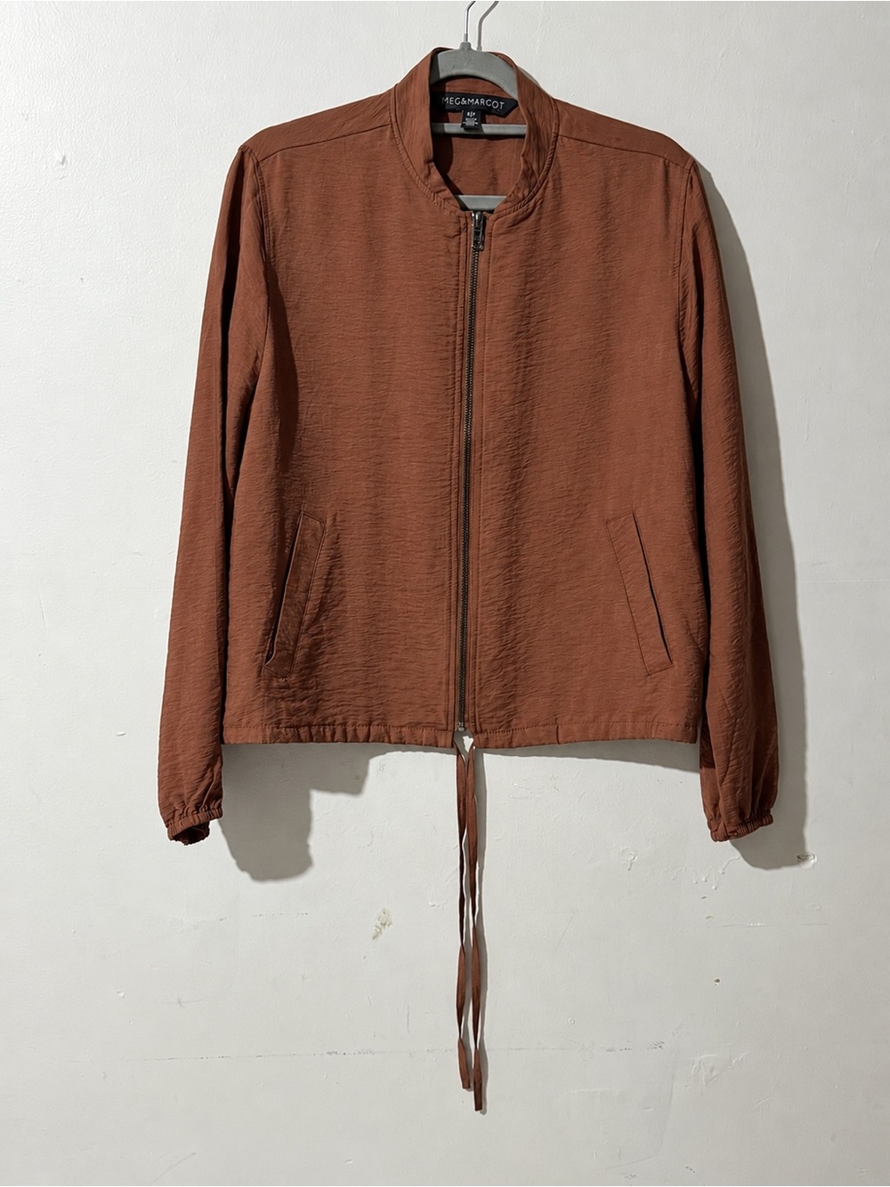 Meg & Margot Rust Brown Bomber Jacket